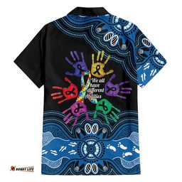 Autism Awareness Australia Indigenous Hawaiian Shirt We All Have Different Abilities LT14