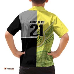 Custom Cricket AUNZ Spirit Hawaiian Shirt Aussie New Zealand Retro Edition LT9