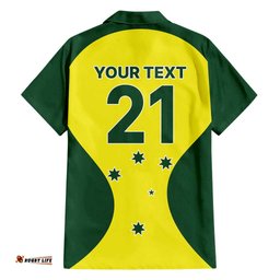 Custom Australia Cricket Spirit 2026 Hawaiian Shirt World T20 Edition LT9