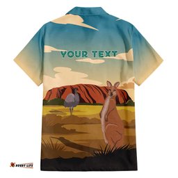 Australia Personalized Hawaiian Shirt Uluru Scenery LT7