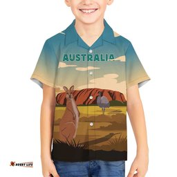 Australia Personalized Hawaiian Shirt Uluru Scenery LT7