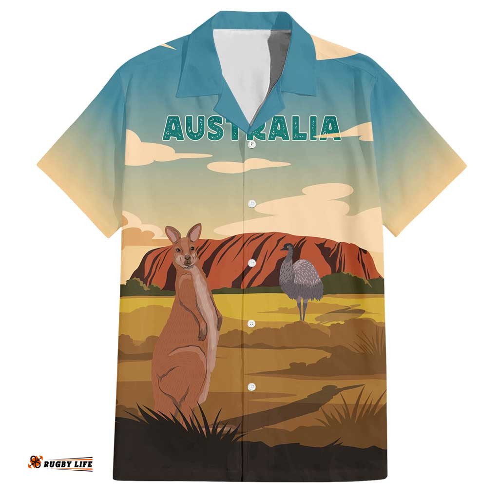Australia Personalized Hawaiian Shirt Uluru Scenery LT7