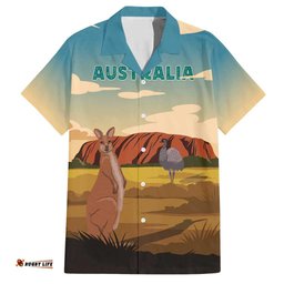 Australia Personalized Hawaiian Shirt Uluru Scenery LT7
