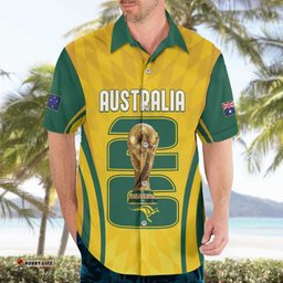 Australia Socceroos Custom Hawaiian Shirt 2026 Forever Golden LT7