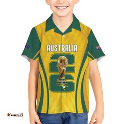 Australia Socceroos Custom Hawaiian Shirt 2026 Forever Golden LT7