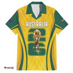 Australia Socceroos Custom Hawaiian Shirt 2026 Forever Golden LT7