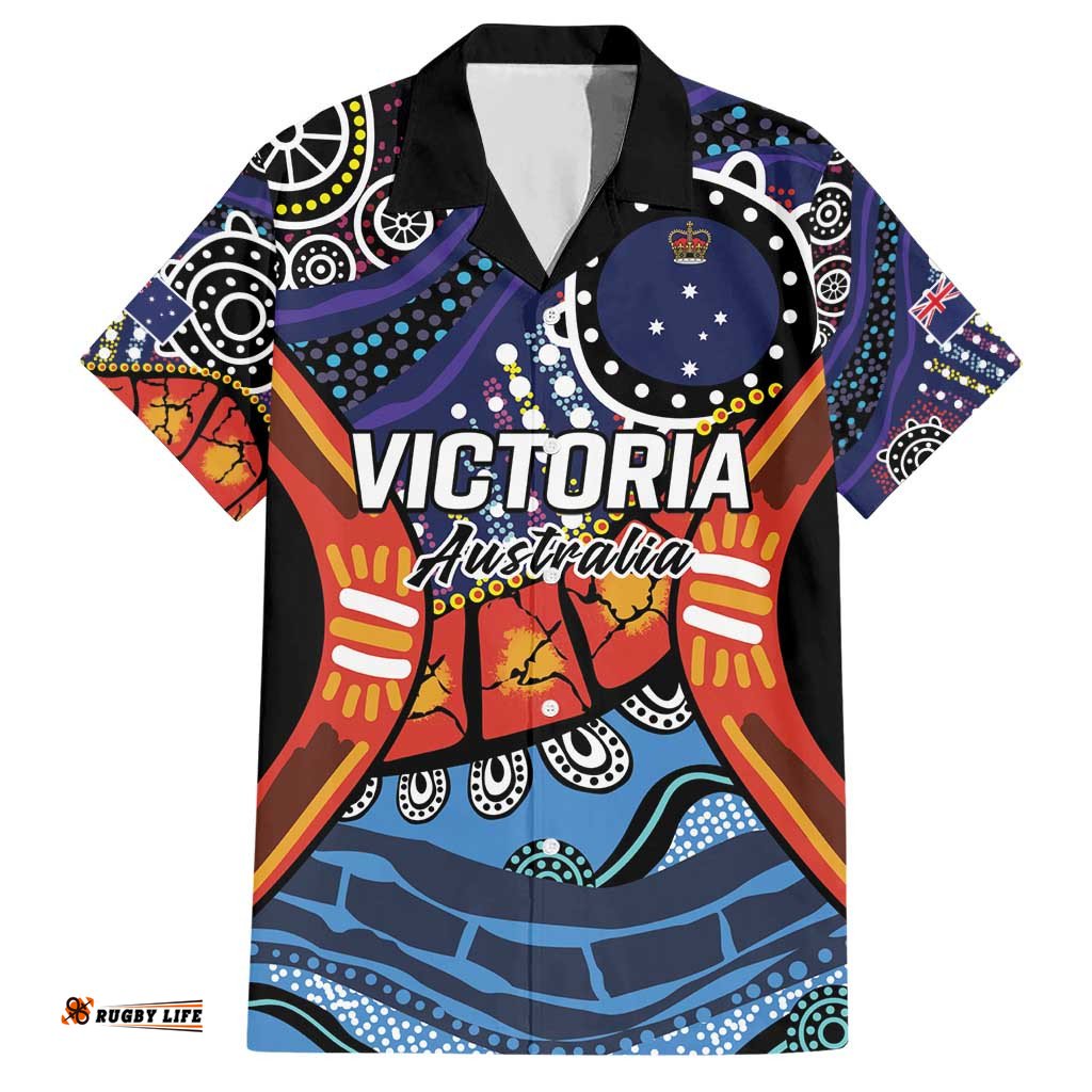 Australia Victoria State Hawaiian Shirt Peace and Prosperity LT9