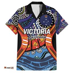 Australia Victoria State Hawaiian Shirt Peace and Prosperity LT9