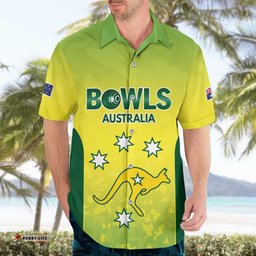 Australian Kangaroo Lawn Bowls Custom Hawaiian Shirt Aussie Minimalist Style LT9