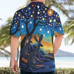 Australian Night Sky Landscape Hawaiian Shirt Aboriginal Dreamtime Story LT9