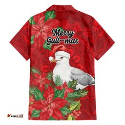 Australian Silver Gull Hawaiian Shirt Aboriginal Inspired Christmas LT9