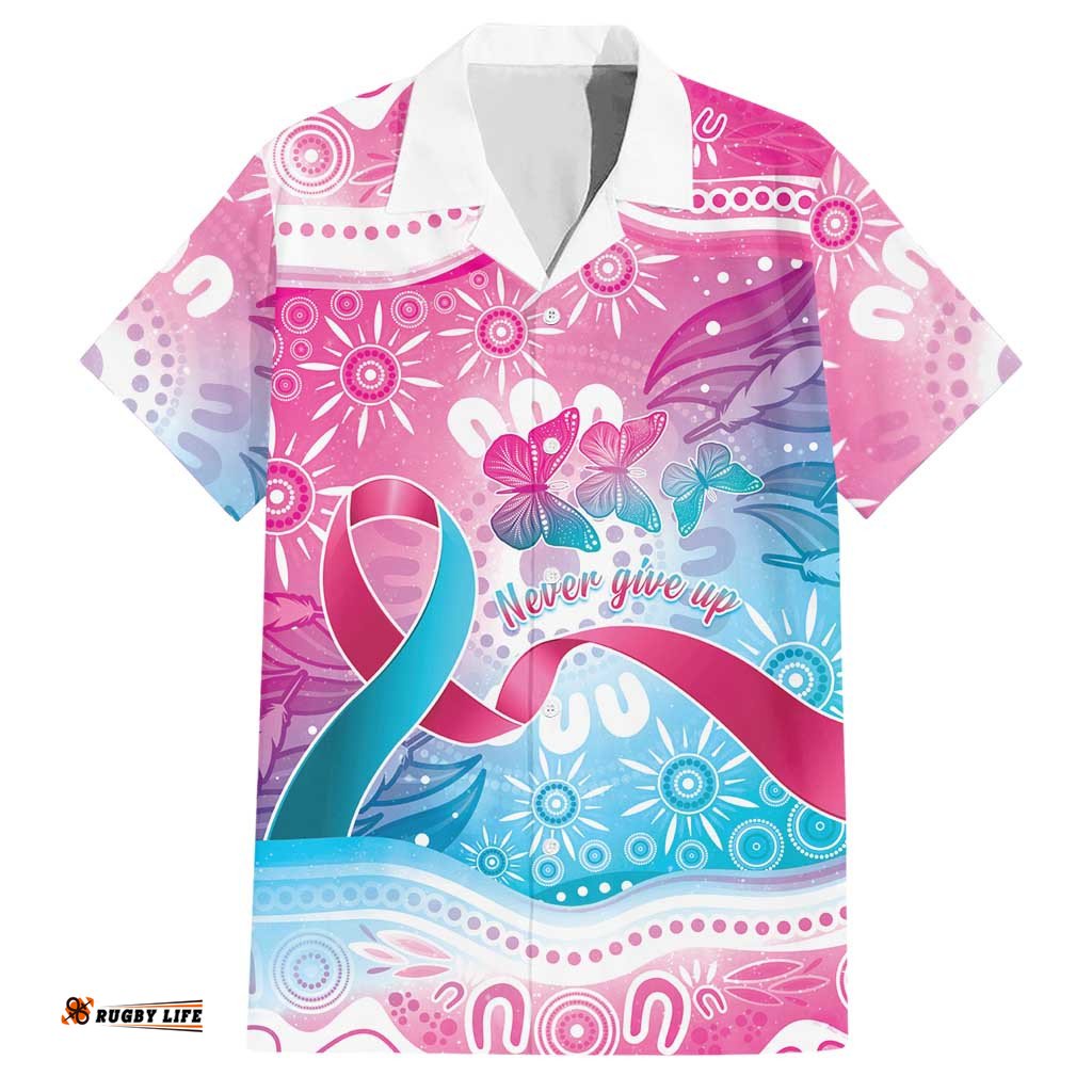 Australia Hereditary Cancer Awareness Hawaiian Shirt Never Give Up LT05