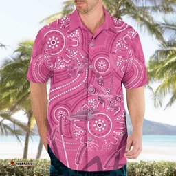 Australia Indigenous Pink Month Hawaiian Shirt Breast Cancer Aboriginal Dragonflies Ribbon LT14