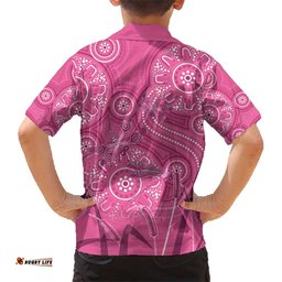 Australia Indigenous Pink Month Hawaiian Shirt Breast Cancer Aboriginal Dragonflies Ribbon LT14