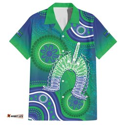 Australia Torres Strait Islanders Hawaiian Shirt Dhari Aboriginal Pattern LT14