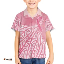 Breast Cancer Awareness Maori Hawaiian Shirt Kia Kaha Kia Maia Kia Manawanui LT7