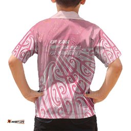 Breast Cancer Awareness Maori Hawaiian Shirt Kia Kaha Kia Maia Kia Manawanui LT7