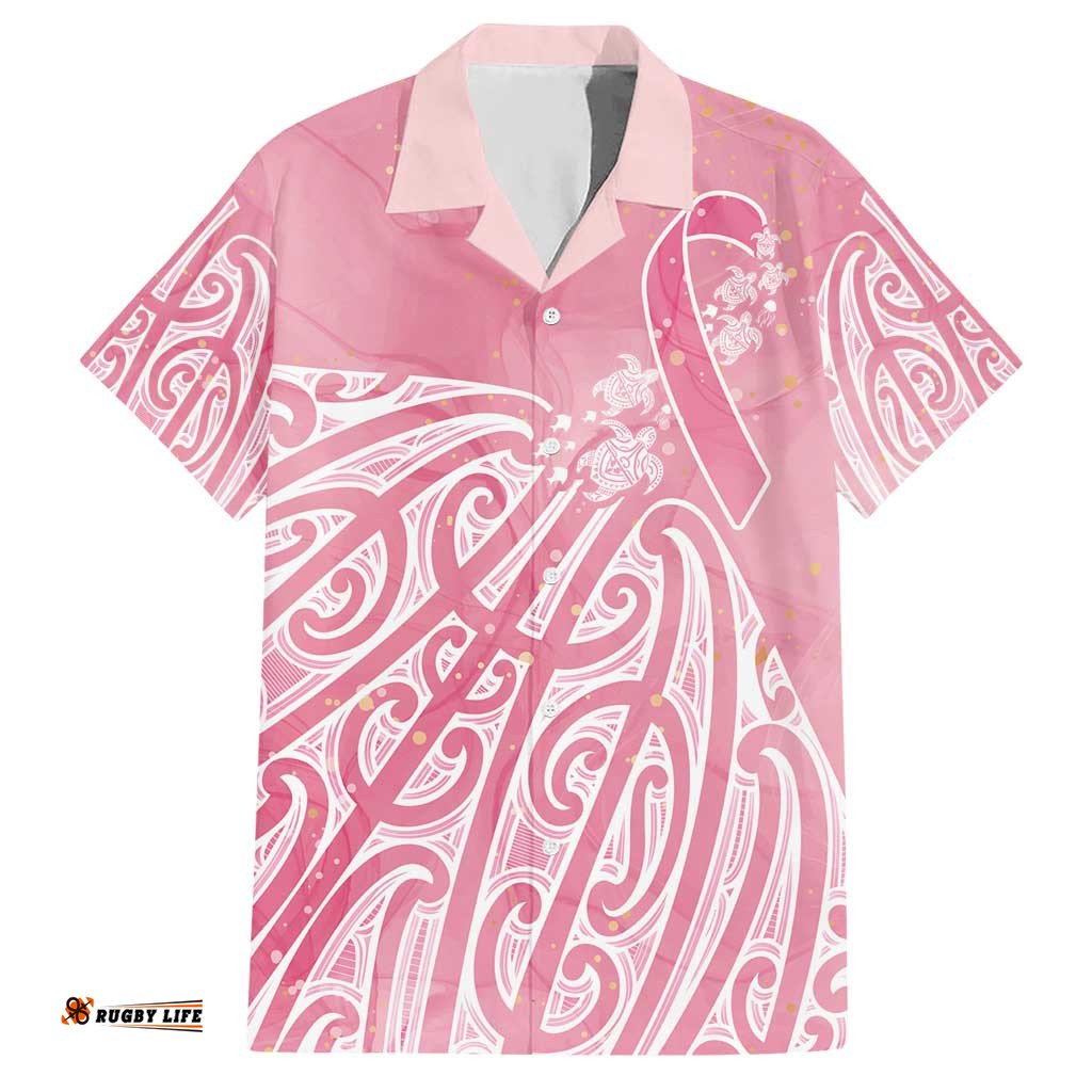 Breast Cancer Awareness Maori Hawaiian Shirt Kia Kaha Kia Maia Kia Manawanui LT7