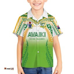 Custom Cook Islands Rugby League Hawaiian Shirt Avaiki Tatau Tribal Motifs White Color LT03