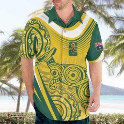 Australia Custom Indigenous Hawaiian Shirt WC2026 Socceroos Aboriginal Arts LT7