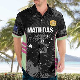 Custom Australia Matildas 2026 Hawaiian Shirt Come On Aussie Grunge Style LT14