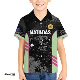 Custom Australia Matildas 2026 Hawaiian Shirt Come On Aussie Grunge Style LT14