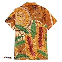 Australia Bottlebrush Hawaiian Shirt Callistemon Aussie Native Flowers Indigenous Art LT14