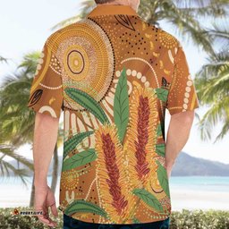 Australia Bottlebrush Hawaiian Shirt Callistemon Aussie Native Flowers Indigenous Art LT14