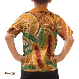 Australia Bottlebrush Hawaiian Shirt Callistemon Aussie Native Flowers Indigenous Art LT14