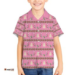 Australia Pink Galah Christmas Hawaiian Shirt Eolophus Roseicapilla Bottlebrush Seamless LT14