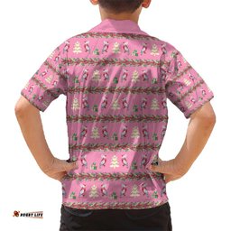 Australia Pink Galah Christmas Hawaiian Shirt Eolophus Roseicapilla Bottlebrush Seamless LT14