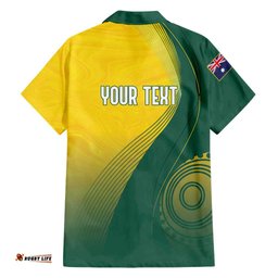 Australia Bowls Personalised Hawaiian Shirt Basic Marble Glaze - National Color LT7