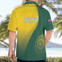 Australia Bowls Personalised Hawaiian Shirt Basic Marble Glaze - National Color LT7