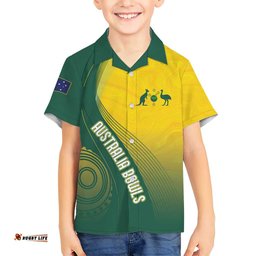 Australia Bowls Personalised Hawaiian Shirt Basic Marble Glaze - National Color LT7