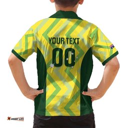 Custom Australia Socceroos 2025 Hawaiian Shirt Forever Golden LT01