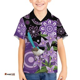 Australia Epilepsy Awareness Hawaiian Shirt Purple-crowned Fairywren Boronia Aboriginal LT14