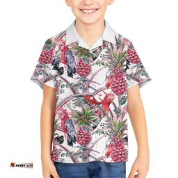 Australia Pink Galah Hawaiian Shirt Rose-breasted Cockatoo Pineapple Seamless Vibes LT14