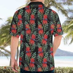 Australia Sturt's Desert Pea Hawaiian Shirt Aussie Native Flowers Indigenous Art LT14