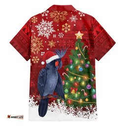 Australia Palm Cockatoo Christmas Hawaiian Shirt Goliath Cockatoo Santa Merry Chrissie LT14