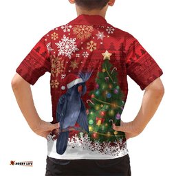 Australia Palm Cockatoo Christmas Hawaiian Shirt Goliath Cockatoo Santa Merry Chrissie LT14