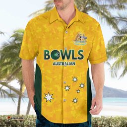 Australian Lawn Bowls Custom Hawaiian Shirt Aussie Minimalist Style LT9