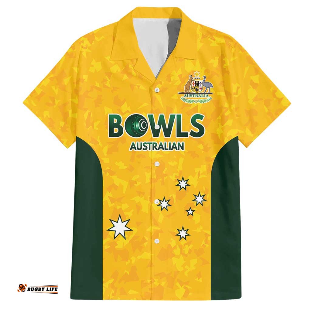 Australian Lawn Bowls Custom Hawaiian Shirt Aussie Minimalist Style LT9
