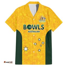 Australian Lawn Bowls Custom Hawaiian Shirt Aussie Minimalist Style LT9