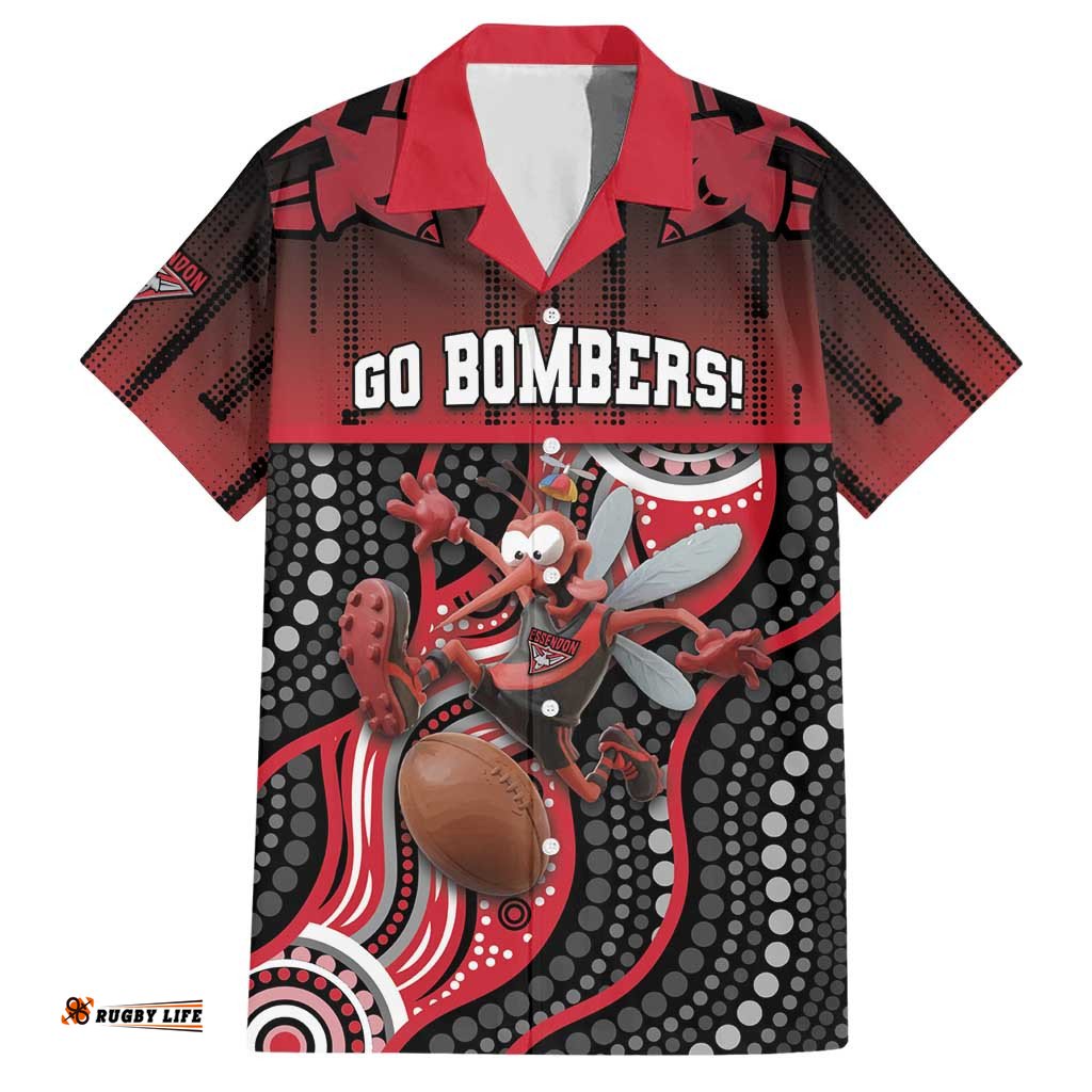 Custom Essendon Go Bombers Hawaiian Shirt Don The Sash DT05