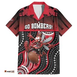 Custom Essendon Go Bombers Hawaiian Shirt Don The Sash DT05