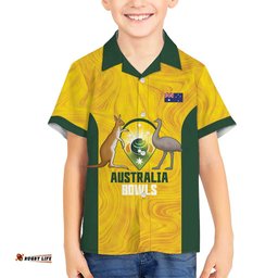 Custom Bowls Australia Hawaiian Shirt Marble National Color LT14