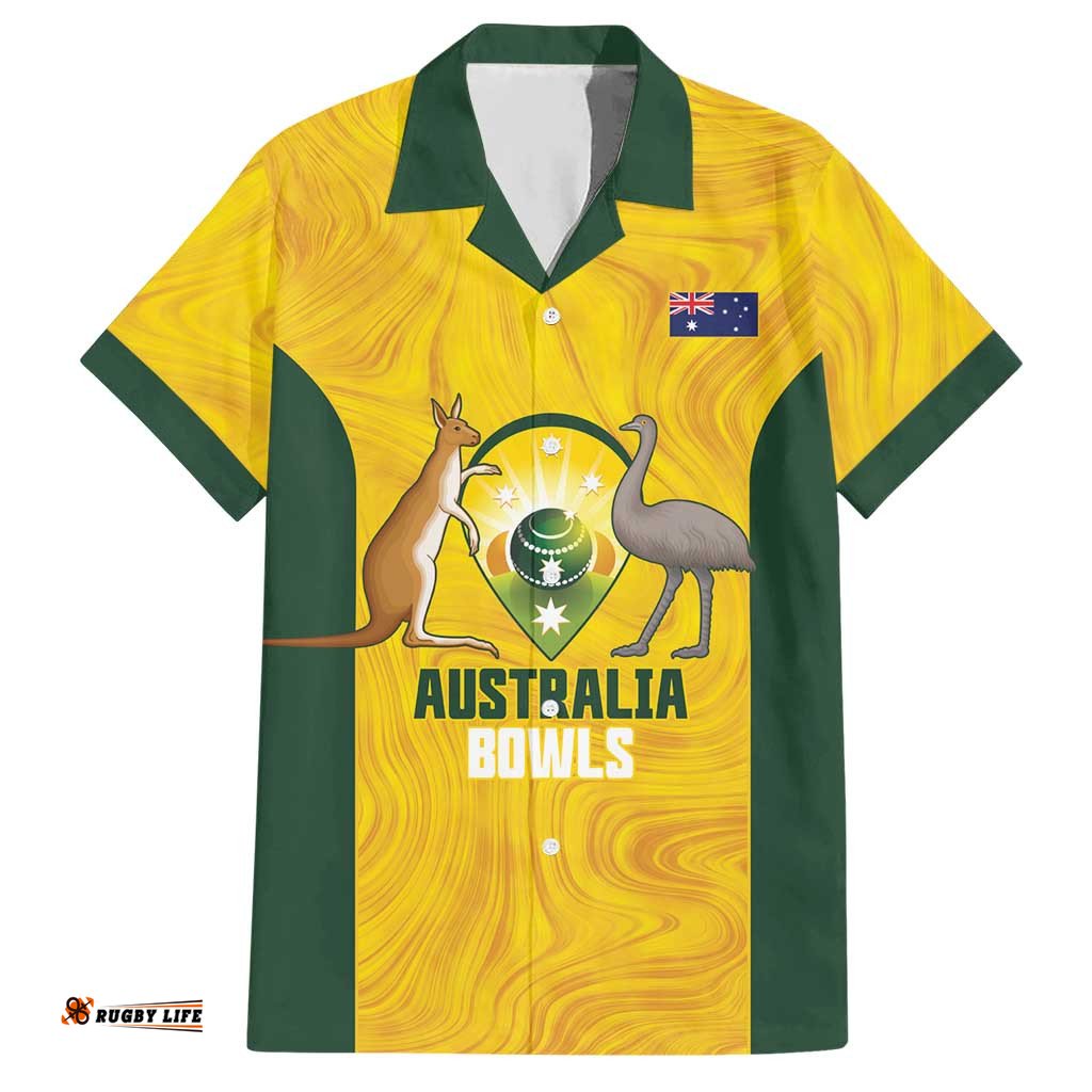 Custom Bowls Australia Hawaiian Shirt Marble National Color LT14