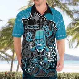 Custom Power Football Hawaiian Shirt Aboriginal Dot Art Pattern DT05