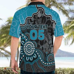 Custom Power Football Hawaiian Shirt Aboriginal Dot Art Pattern DT05