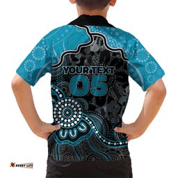 Custom Power Football Hawaiian Shirt Aboriginal Dot Art Pattern DT05
